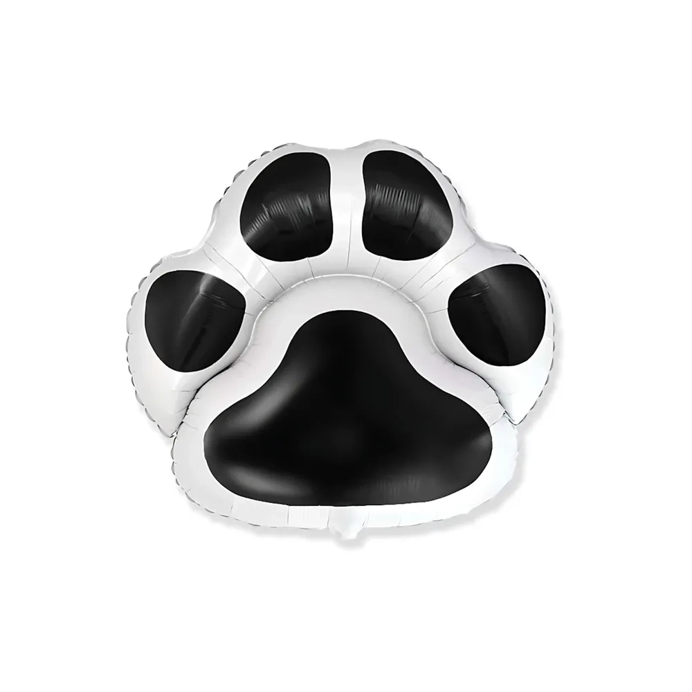 Palloncino Impronta Animale Nera super shape 30" (76cm) in mylar, 1pz.