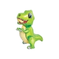Palloncino 4D T-Rex Verde Divertente super shape 35" (88cm) in mylar, 1pz.