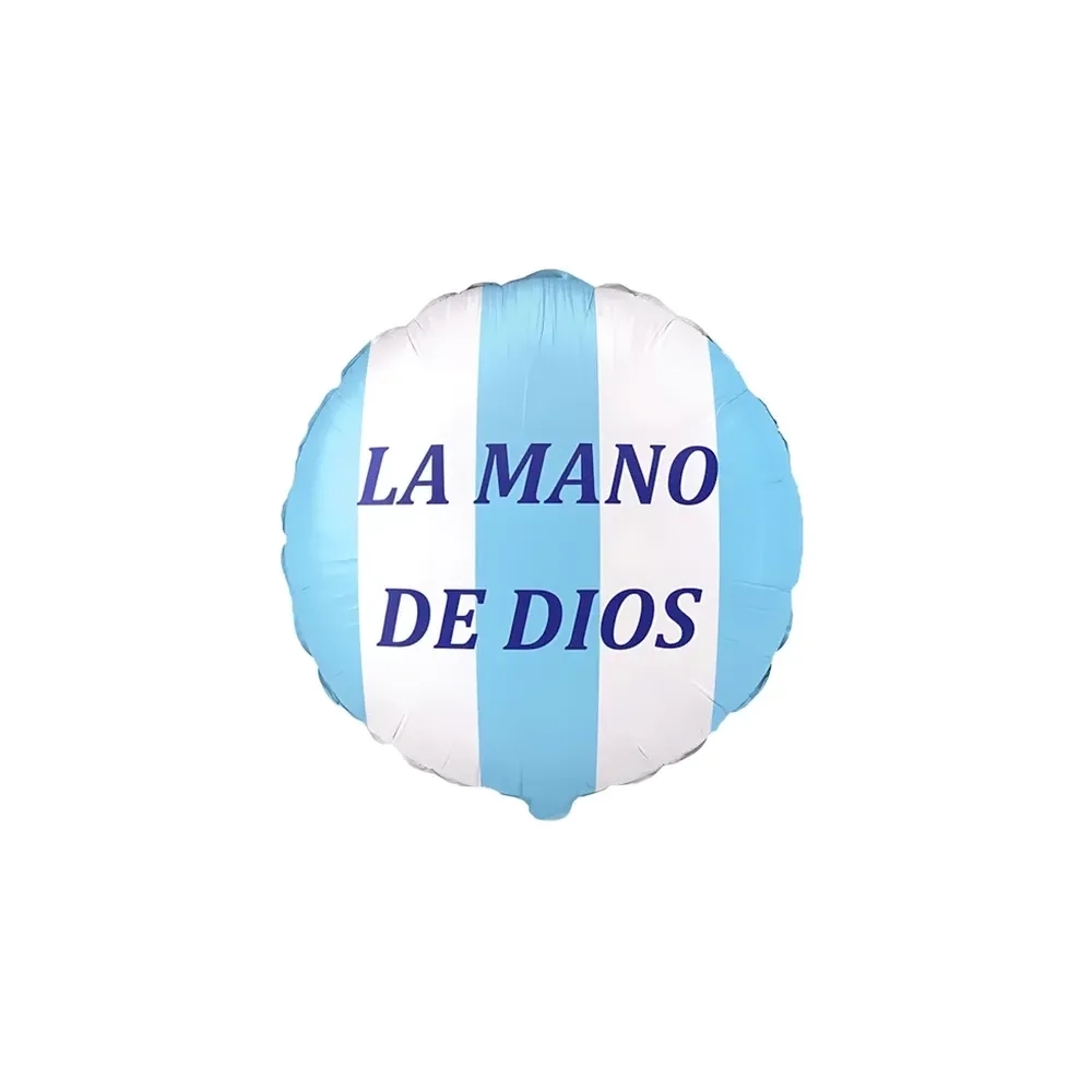 Palloncino La Mano de Dios Napoli Tondo standard shape 18" (45cm) in mylar, 1pz.