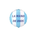 Palloncino La Mano de Dios Napoli Tondo standard shape 18" (45cm) in mylar, 1pz.
