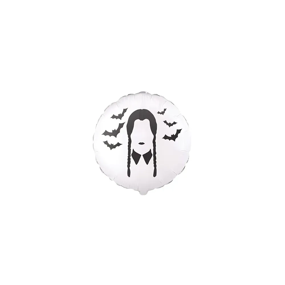 Palloncini Bad Girl bianco mini shape 9" (22cm) in mylar, 5pz.