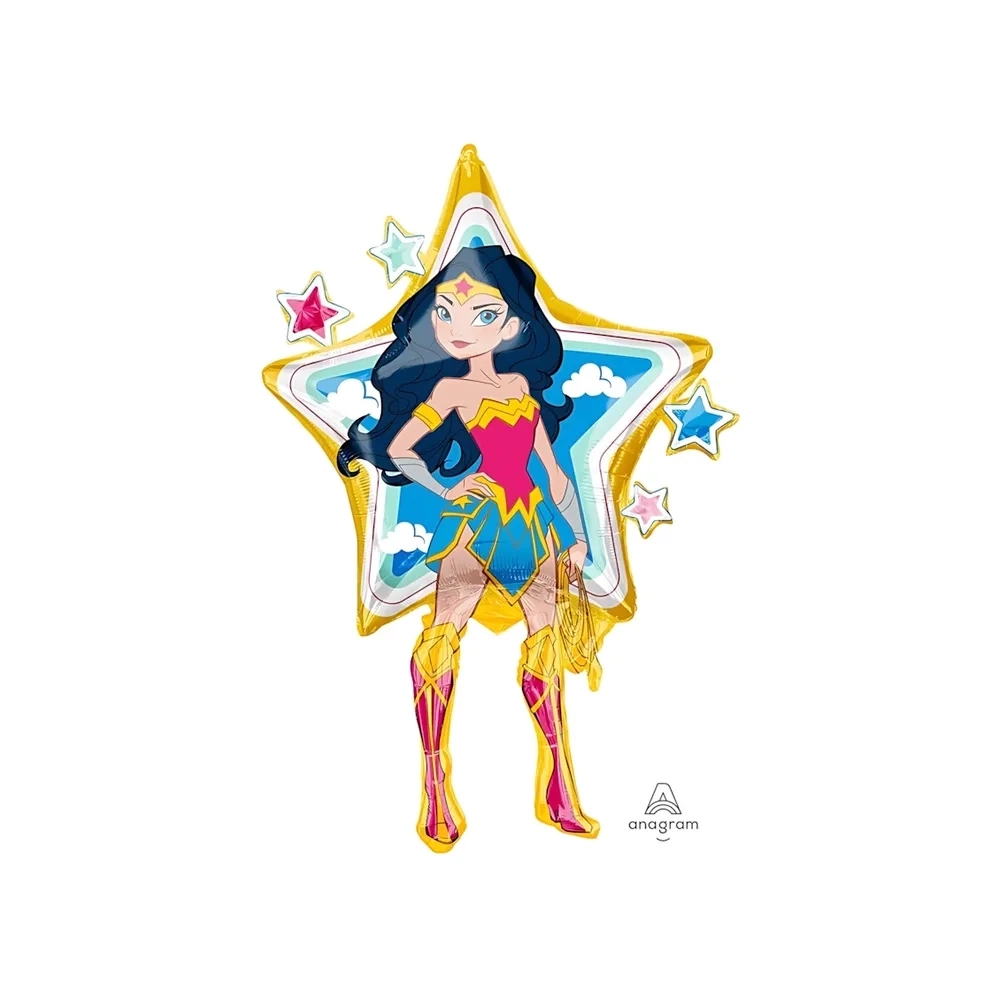 Palloncino Wonder Woman super shape 38" (96cm) in mylar, 1pz.