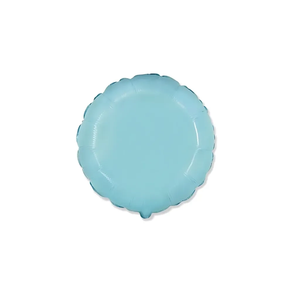 Palloncino Tondo Celeste standard shape 18" (45cm) in mylar, 1pz.