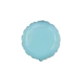 Palloncino Tondo Celeste standard shape 18" (45cm) in mylar, 1pz.