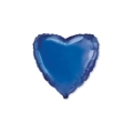 Palloncino Cuore Blu standard shape 18" (45cm) in mylar, 1pz.