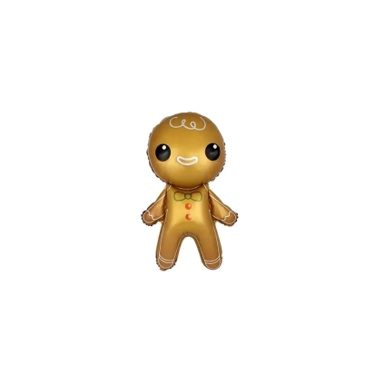 Palloncini Gingerbread Omino Marzapane mini shape 13" (33cm) in mylar, 5pz.