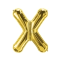 Palloncino Lettera X Oro super shape 40" (101cm) in mylar, 1pz.