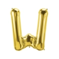 Palloncino Lettera W Oro super shape 40" (101cm) in mylar, 1pz.