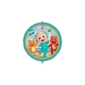 Palloncino Cocomelon con pesetto e nastrino standard shape 18" (45cm) in mylar, 1pz.