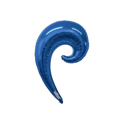 Palloncino Kurly Wave Blu super shape 36" (91cm) in mylar, 1pz.