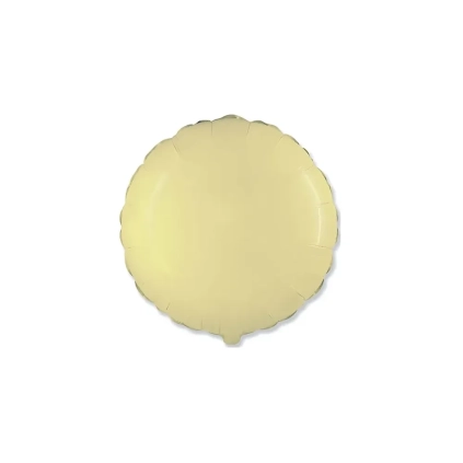 Palloncino Tondo Crema standard shape 18" (45cm) in mylar, 1pz.