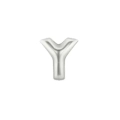 Palloncini Lettera Y Argento micro shape 7" (17cm) in mylar, 5pz.
