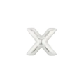 Palloncini Lettera X Argento micro shape 7" (17cm) in mylar, 5pz.
