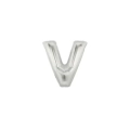 Palloncini Lettera V Argento micro shape 7" (17cm) in mylar, 5pz.