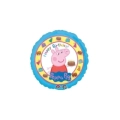Palloncino Peppa Pig Happy Birthday standard shape 18" (45cm) in mylar, 1pz.