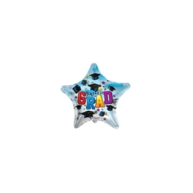 Palloncini Laurea You Did It Grad Stella mini shape 9" (22cm) in mylar, 5pz.