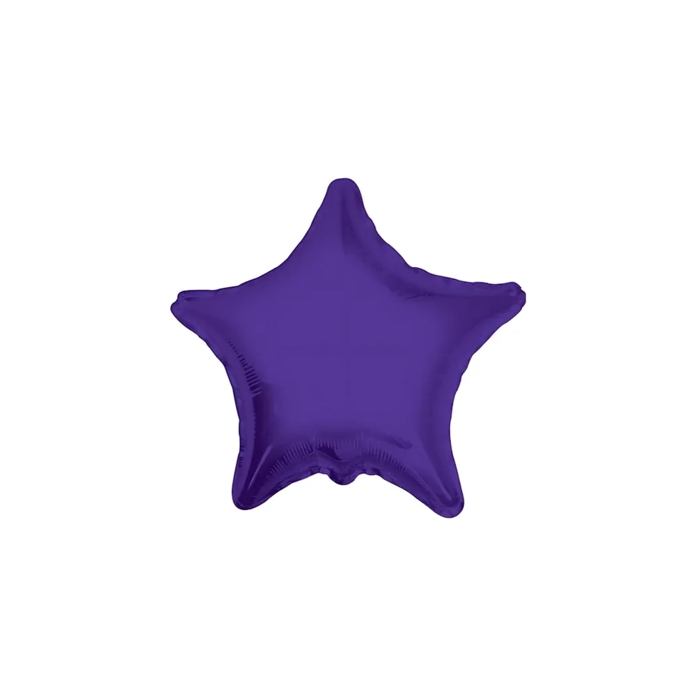 Palloncino Stella Viola standard shape 18" (45cm) in mylar, 1pz.