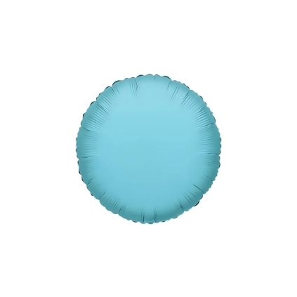 Palloncino Tondo Celeste Chiaro standard shape 18" (45cm) in mylar, 1pz.