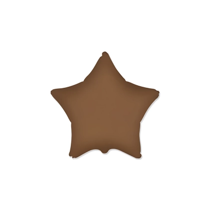 Palloncino Stella Choco Brown Satinato 18" (45cm), 1pz.