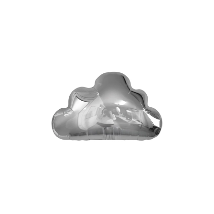 Palloncino nuvola argento 20" (50cm) in mylar, 1pz