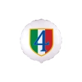 Palloncino Scudetto Napoli Tondo standard shape 18" (45cm) in mylar, 1pz.