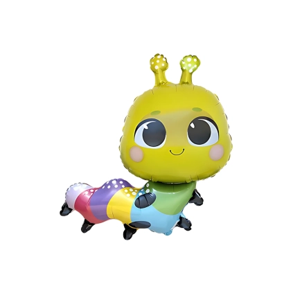 Palloncino Bruco Multicolor alto 33" (83cm), 1pz.