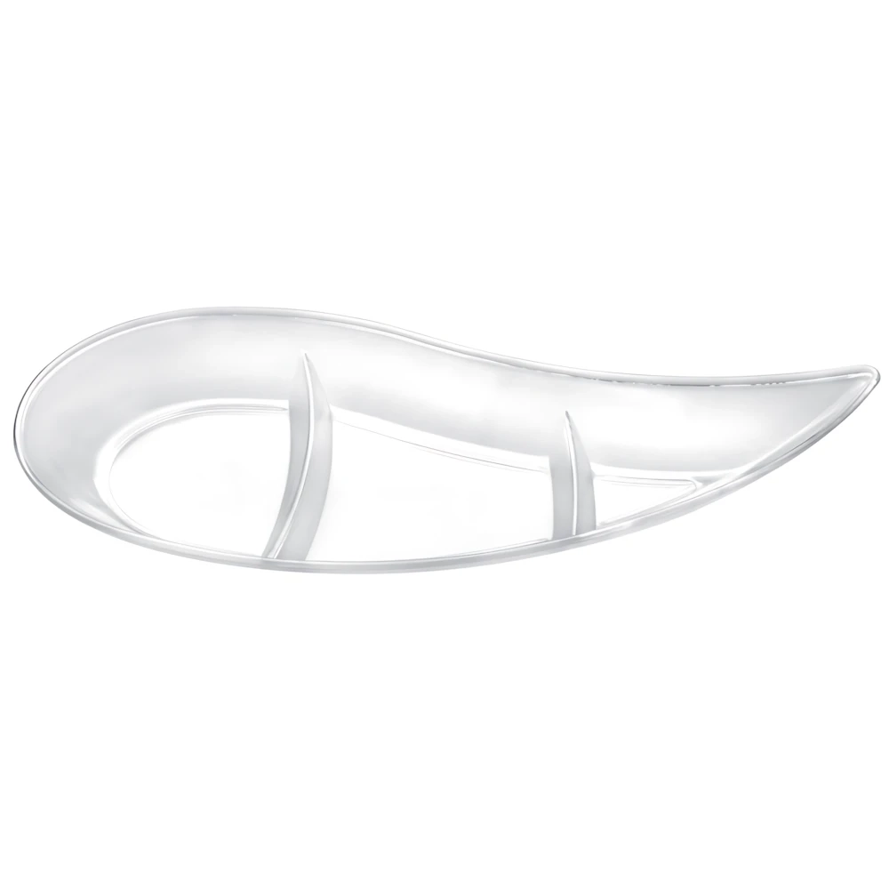 Piattino Virgola Trasparente 30cc 50pz