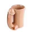 Tazza Pene in Ceramica 14x8,5cm 590ml, 1pz.