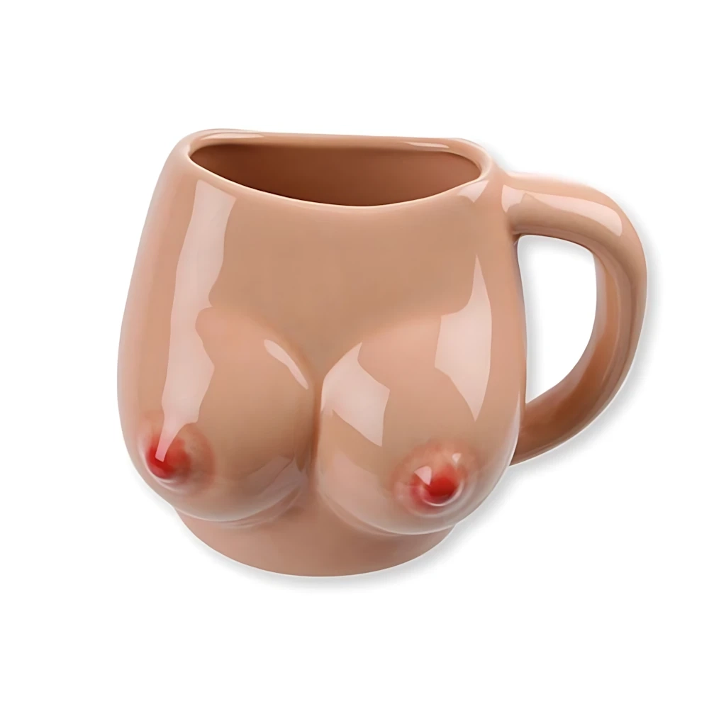 Tazza Seno in Ceramica 10x10cm 430ml, 1pz.