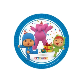 Piatti piccoli Pocoyo 18cm – Plastic Free – Confezione da 8 pezzi.