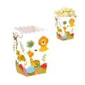 Scatole Popcorn Happy Jungle 12x8cm – Confezione da 12 pezzi