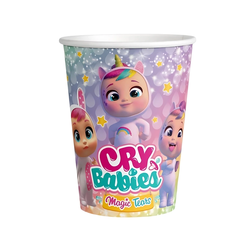 Bicchieri Cry Babies Magic Tears in carta 20cl, 8pz.