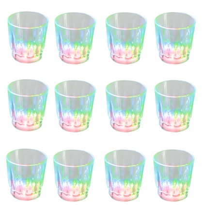 Bicchierini con Led cambia colore, 12pz.