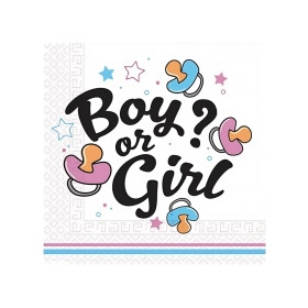 Tovaglioli Boy or Girl 33x33cm - 20pz