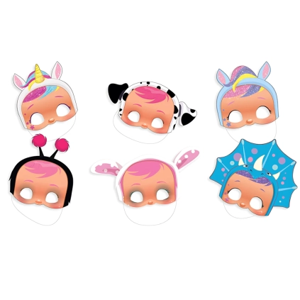 Mascherine - Cry Babies in cartoncino, 6pz.