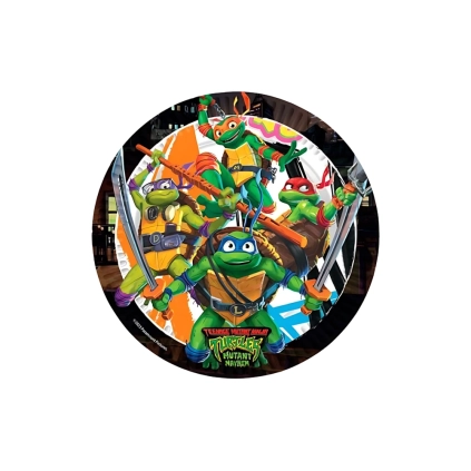 Piatti di Carta Piccoli Tartarughe Ninja 18cm ,8pz