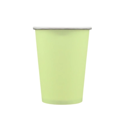 Bicchiere in carta 250cc Verde mela – Confezione da 15 pezzi