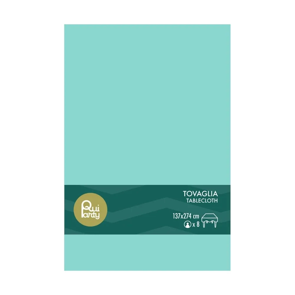 Tovaglia in Plastica Acquamarina 137x274cm – monouso 1pz