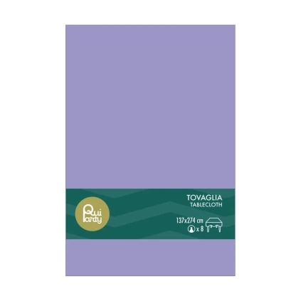 Tovaglia in plastica 137x274cm Lavanda – monouso 1pz