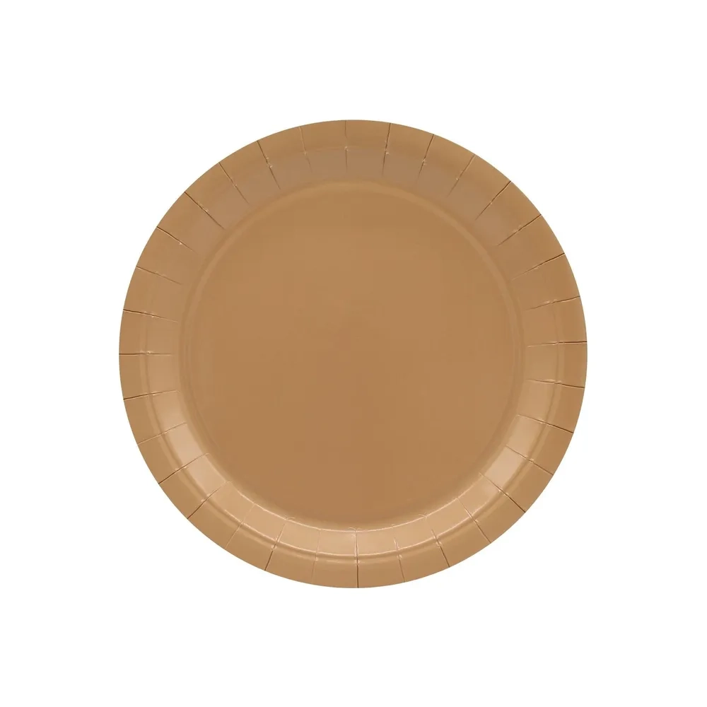 Piatto in carta 18cm Moka – Confezione da 15 pezzi