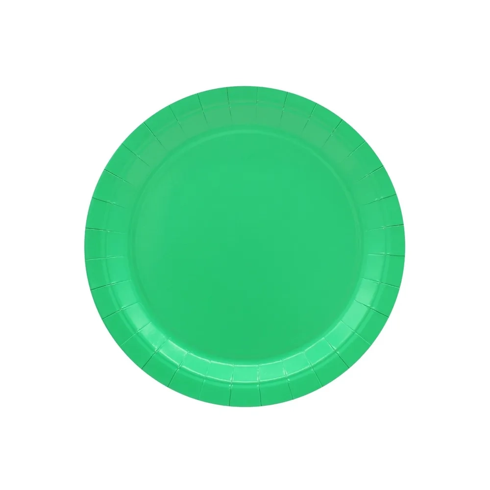Piatto in carta 18cm Verde – Confezione da 15 pezzi