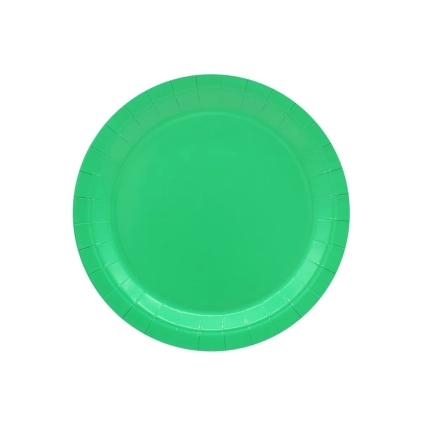 Piatto in carta 18cm Verde – Confezione da 15 pezzi