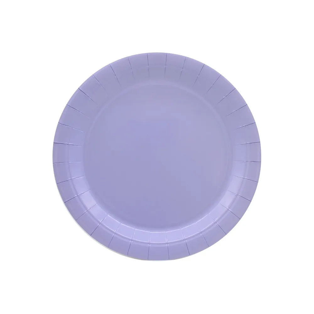 Piatto in carta 18cm Lavanda – Confezione da 15 pezzi