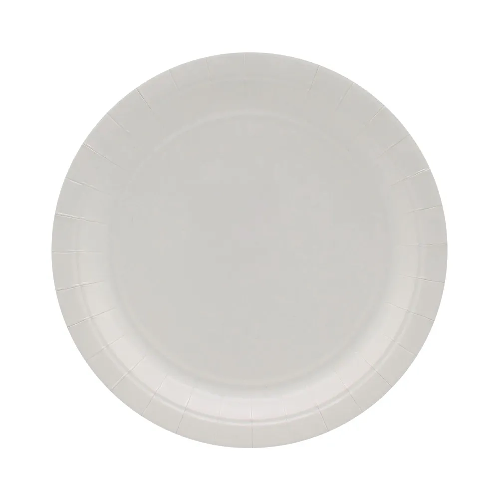Piatti in carta Bianchi 24cm – Confezione da 15 pezzi
