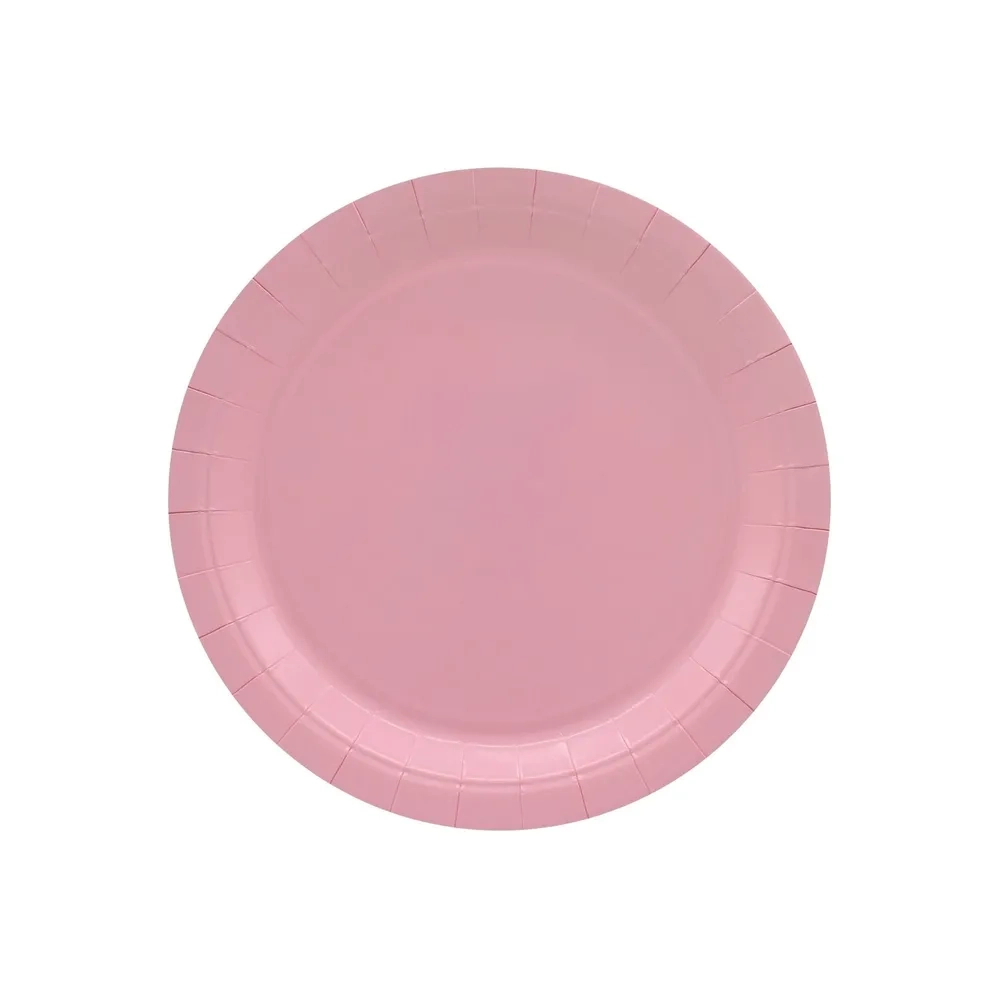 Piatti in carta Rosa 18cm – Confezione da 15 pezzi