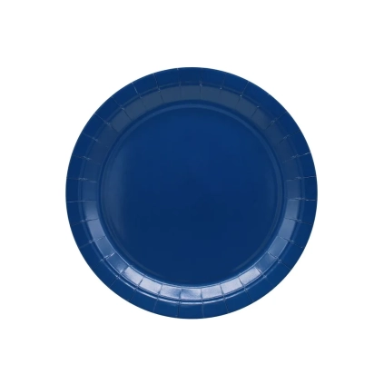 Piatti in carta blu navy 18cm – Confezione da 15 pezzi