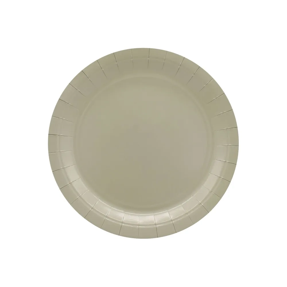 Piatti in carta Tortora 18cm – Confezione da 15 pezzi