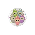 Palloncino Angry Bunny Family 18'' (45cm), 1pz.