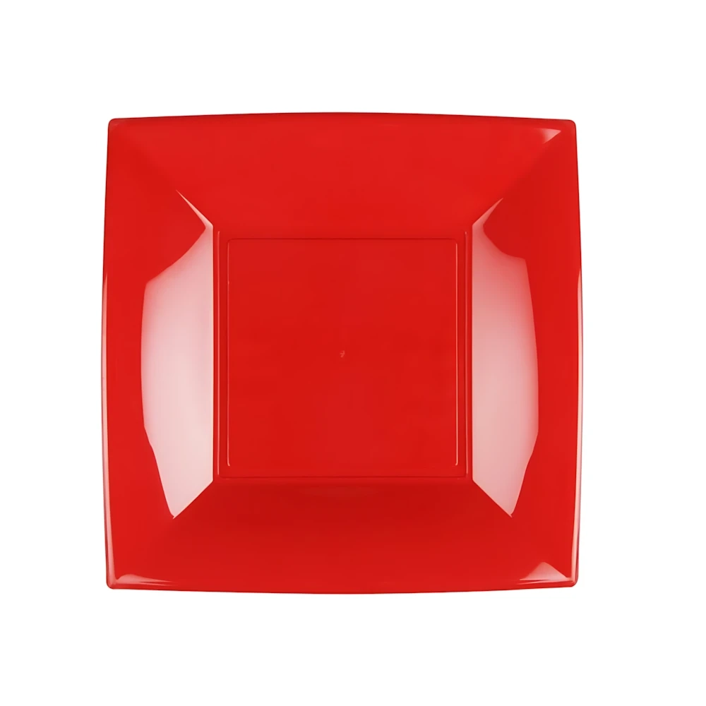 Piatto Piano Nice Rosso China 23cm, 6pz.