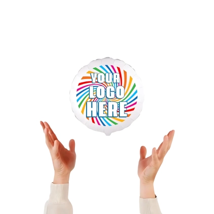 Palloncino personalizzato 9'' (22cm) con logo o foto, 1pz.